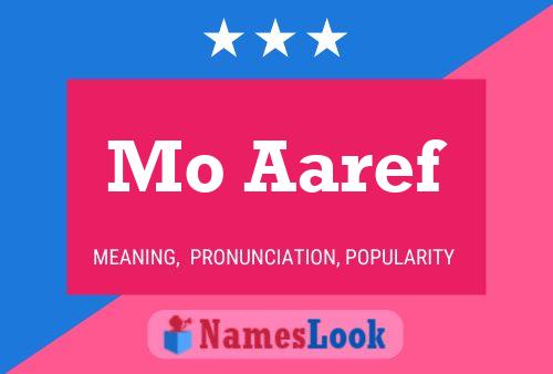 Mo Aaref Name Poster