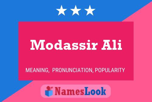 Modassir Ali Name Poster