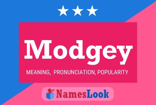 Modgey Name Poster