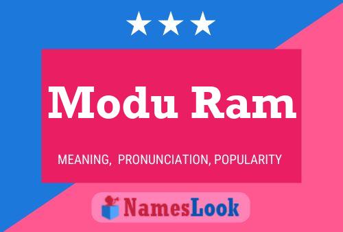 Modu Ram Name Poster