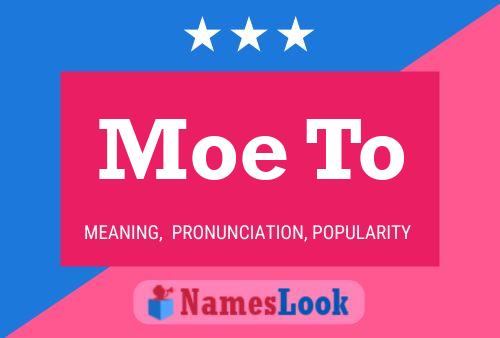 Moe To Name Poster