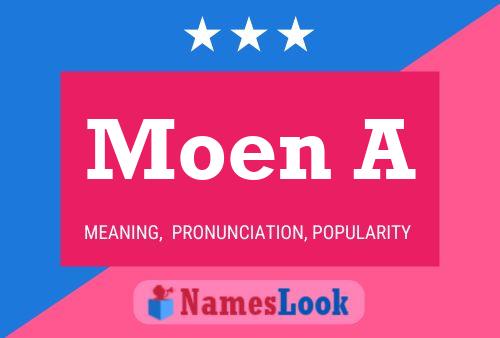 Moen A Name Poster