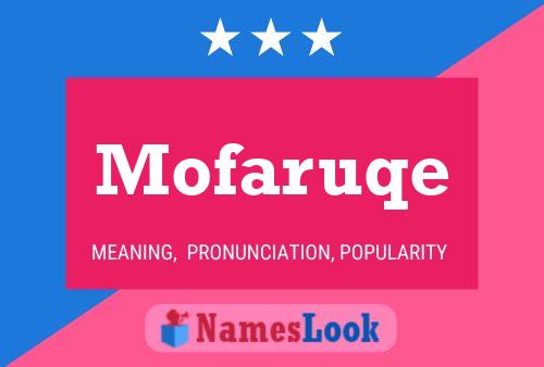 Mofaruqe Name Poster