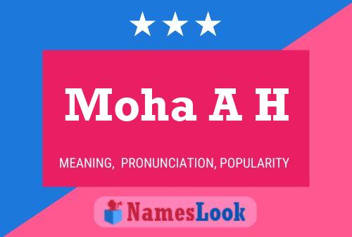 Moha A H Name Poster