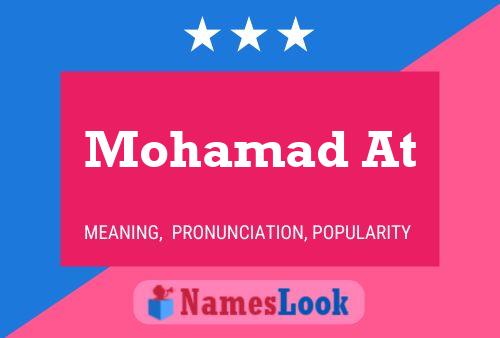 Mohamad At Name Poster