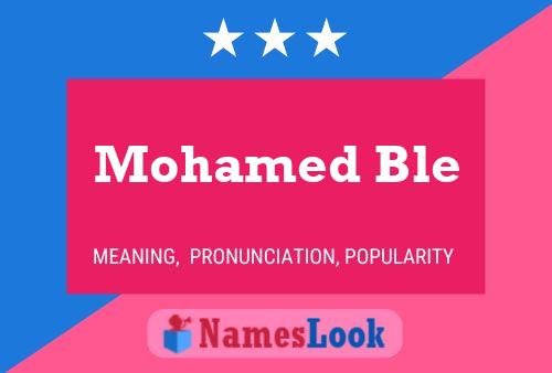 Mohamed Ble Name Poster