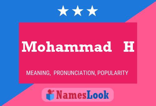 Mohammad   H Name Poster