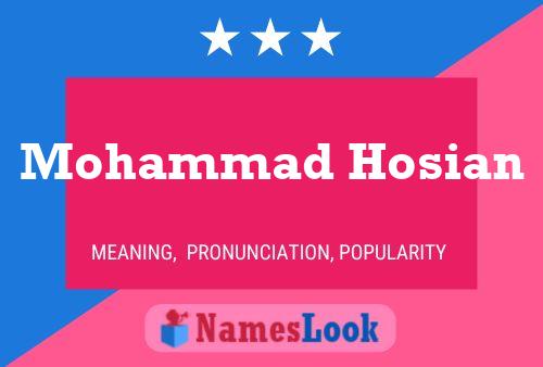 Mohammad Hosian Name Poster