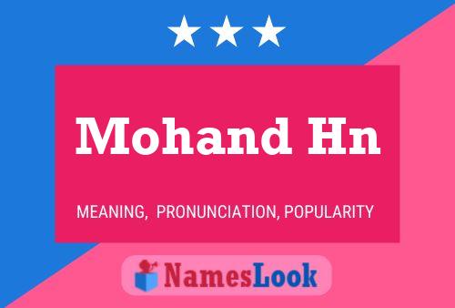 Mohand Hn Name Poster