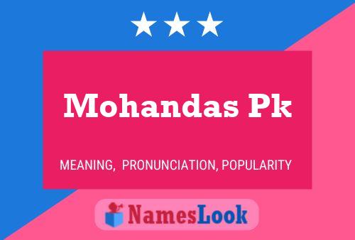 Mohandas Pk Name Poster