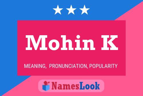 Mohin K Name Poster