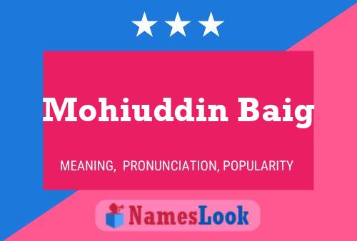 Mohiuddin Baig Name Poster