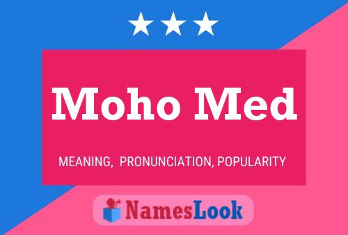 Moho Med Name Poster