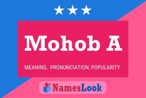 Mohob A Name Poster