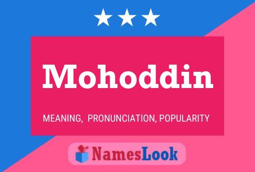 Mohoddin Name Poster