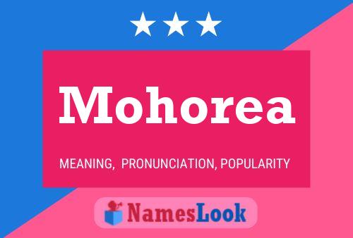 Mohorea Name Poster