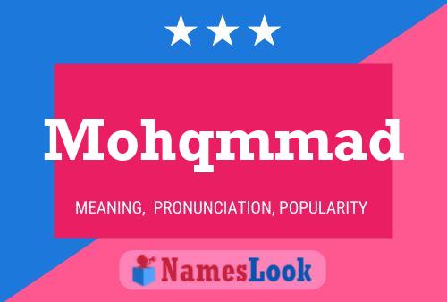 Mohqmmad Name Poster