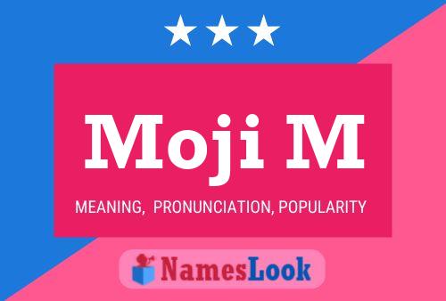 Moji M Name Poster