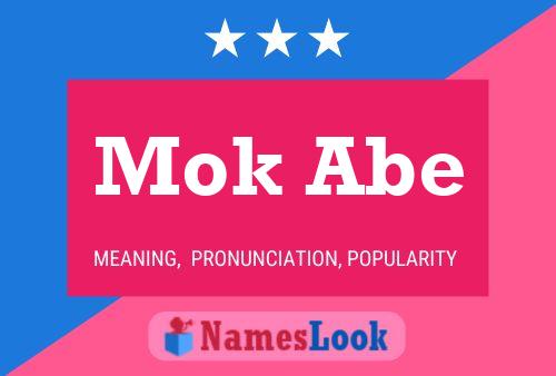 Mok Abe Name Poster