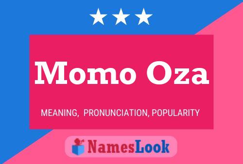 Momo Oza Name Poster