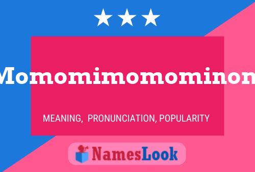 Momomimomominom Name Poster