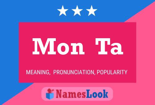 Mon  Ta Name Poster