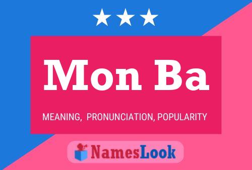 Mon Ba Name Poster