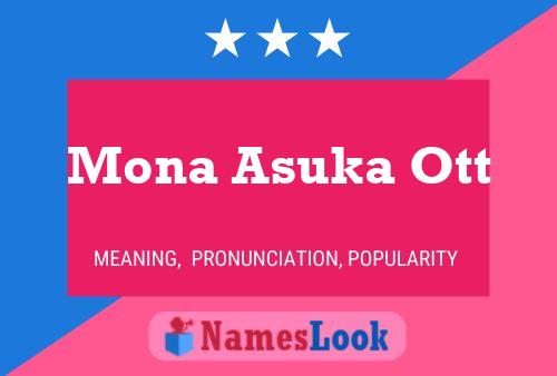 Mona Asuka Ott Name Poster