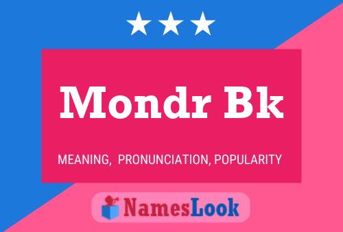 Mondr Bk Name Poster