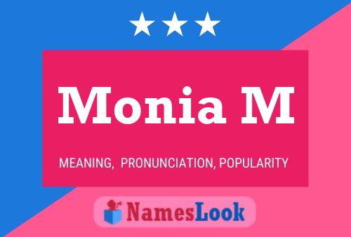 Monia M Name Poster