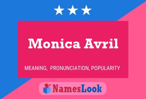 Monica Avril Name Poster