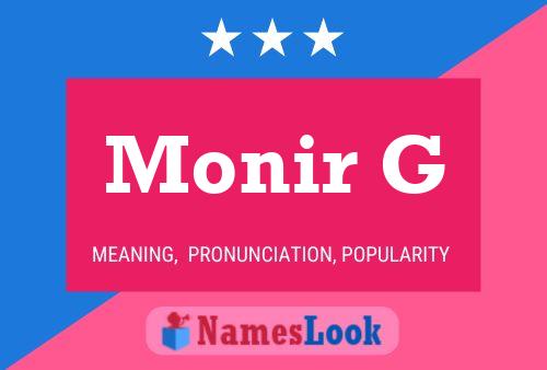 Monir G Name Poster