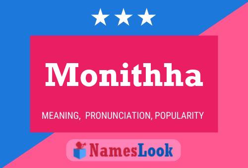 Monithha Name Poster