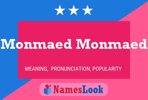 Monmaed Monmaed Name Poster