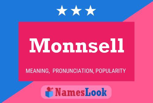 Monnsell Name Poster