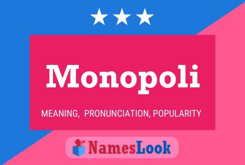 Monopoli Name Poster