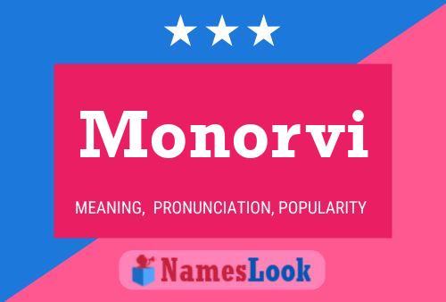 Monorvi Name Poster