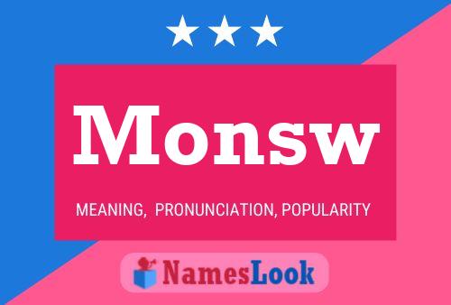 Monsw Name Poster