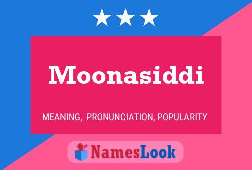 Moonasiddi Name Poster