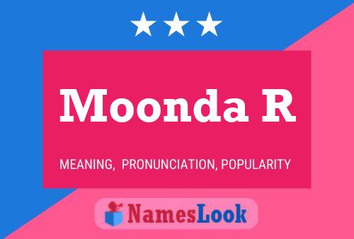 Moonda R Name Poster