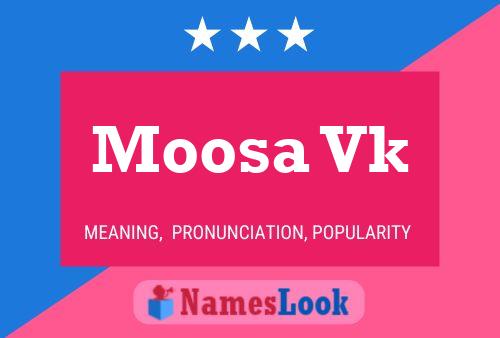 Moosa Vk Name Poster