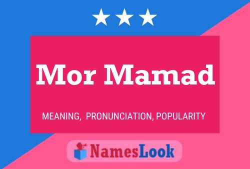 Mor Mamad Name Poster