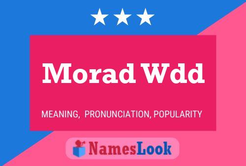 Morad Wdd Name Poster