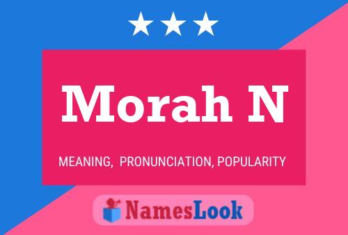 Morah N Name Poster