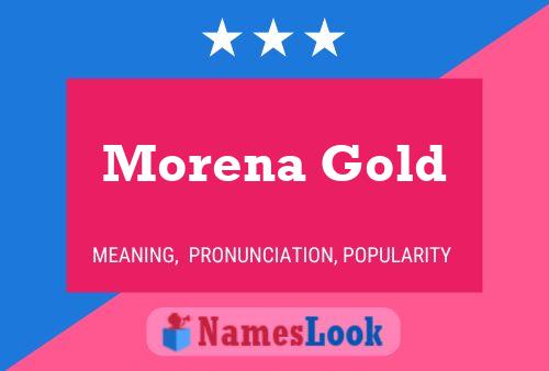 Morena Gold Name Poster