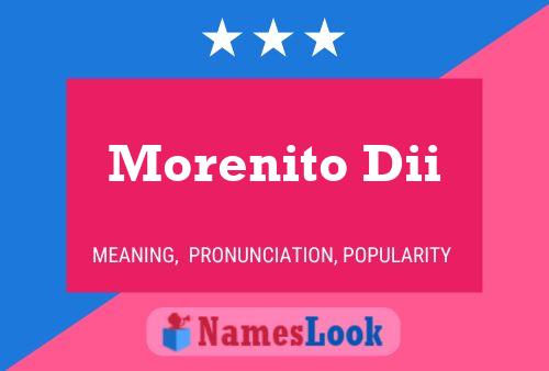 Morenito Dii Name Poster