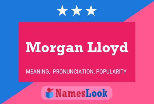 Morgan Lloyd Name Poster