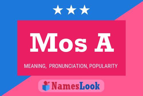 Mos A Name Poster