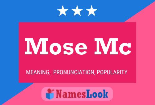 Mose Mc Name Poster