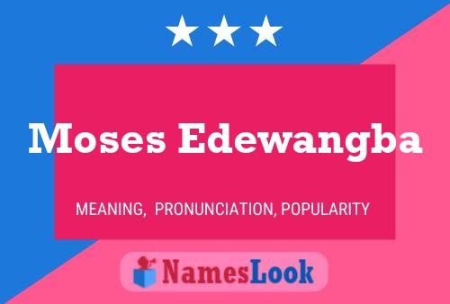 Moses Edewangba Name Poster